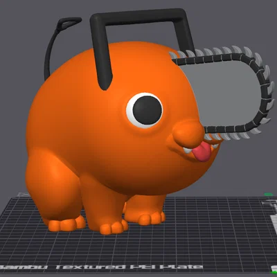 Mô hình Pochita Chainsaw Man 3D siêu đáng yêu cho fan anime