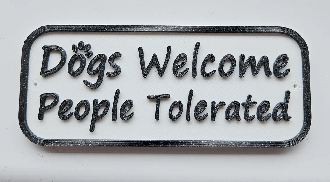 Bảng hiệu “Dogs Welcome” - Image 1