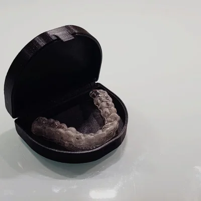 Hộp đựng máng chống nghiến răng in 3D thiết kế Print-in-place gọn nhẹ