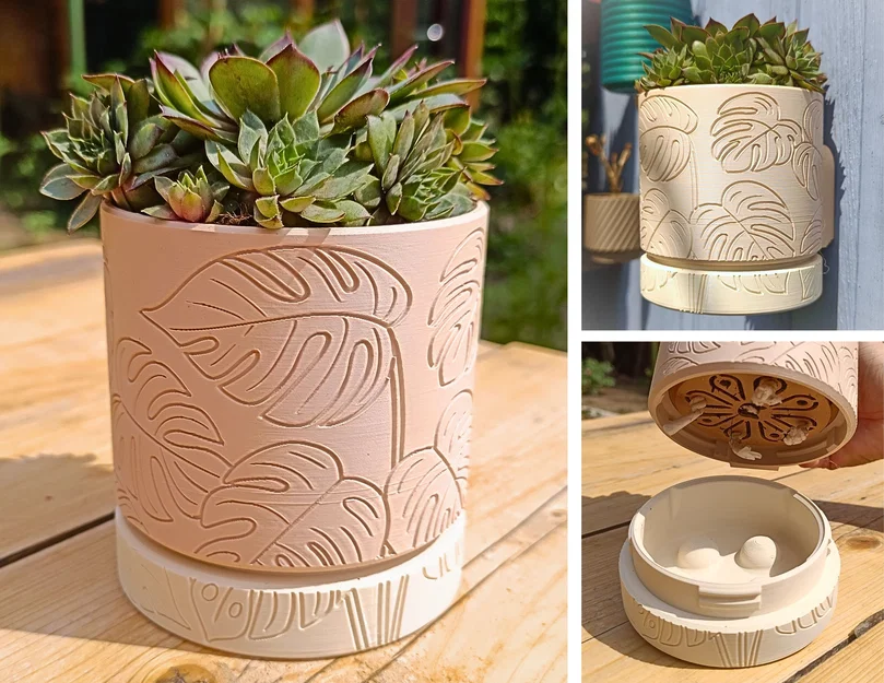 Wall Planter 1.25 Monstera – Chậu treo tường - Image 1