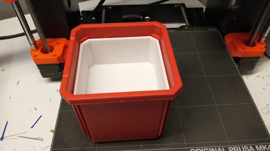 Hộp nửa chiều cao cho Milwaukee Packout 4 inch bin (Half Height Container) - Image 1