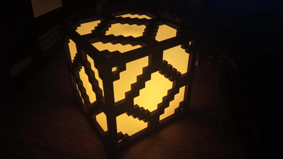 Đèn Minecraft Redstone LAMP (Cube) dùng LED WS2812B - Image 1