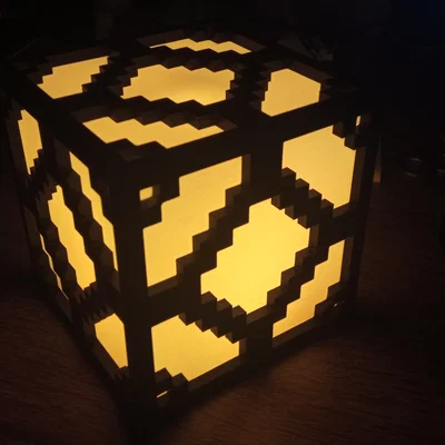 Đèn Minecraft Redstone LAMP (Cube) dùng LED WS2812B