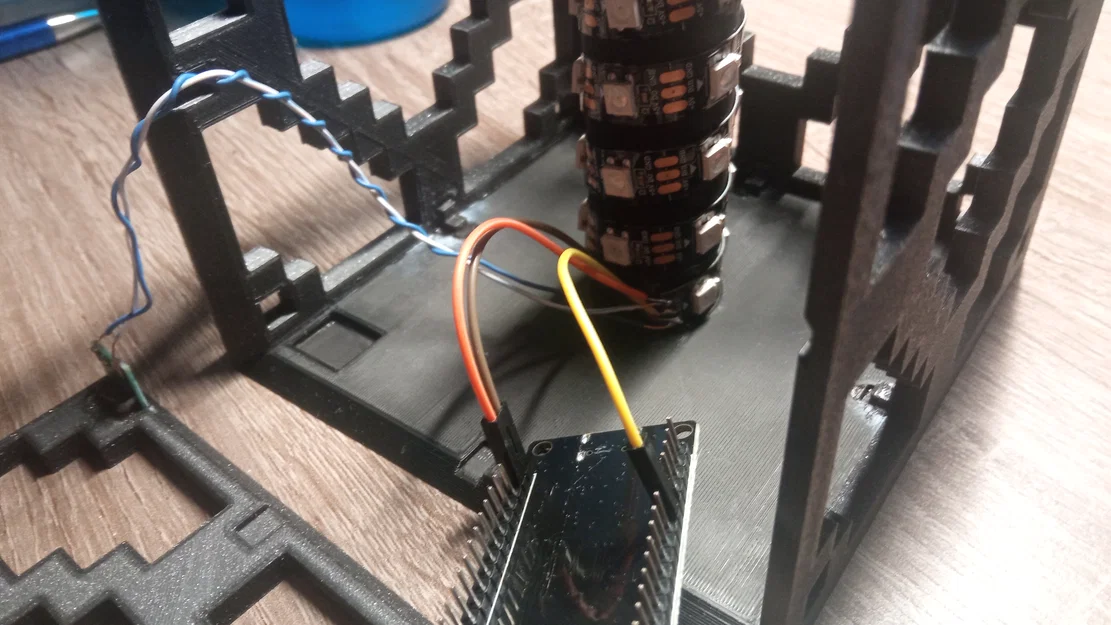 Đèn Minecraft Redstone LAMP (Cube) dùng LED WS2812B - Image 3