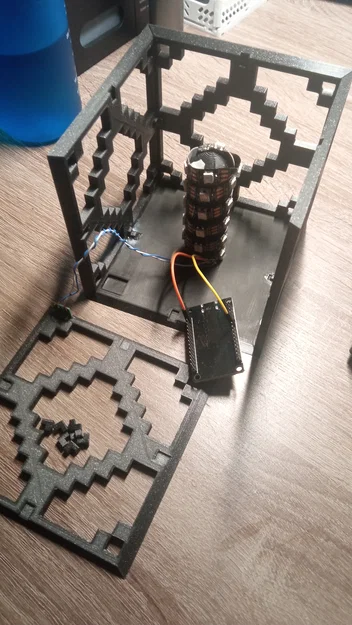 Đèn Minecraft Redstone LAMP (Cube) dùng LED WS2812B - Image 5