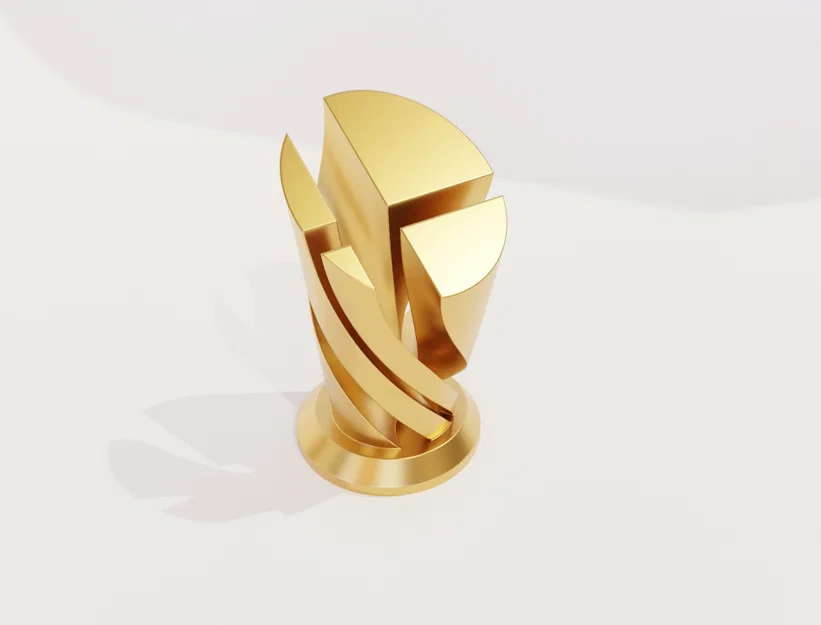 Cúp Logo Super Smash Bros. Phiên bản xoắn ốc (3D Print Model) - Image 1