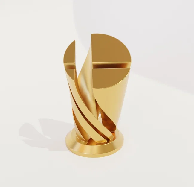 Cúp Logo Super Smash Bros. Phiên bản xoắn ốc (3D Print Model) - Image 2