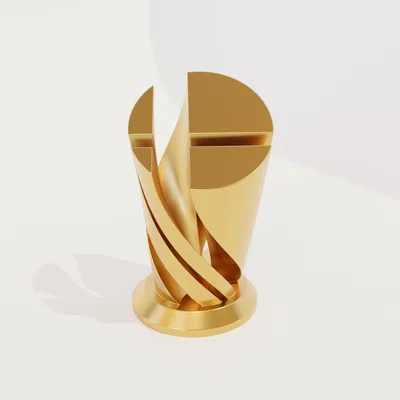Cúp Logo Super Smash Bros. Phiên bản xoắn ốc (3D Print Model)