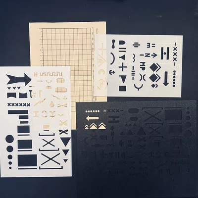 Tấm Khuôn Vẽ Ký Hiệu Quân Sự (Military Drawing Sheet)