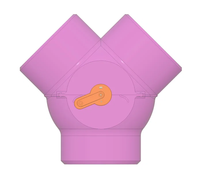 Van bi chia chữ Y hút bụi DN110 (Dust Extraction Ball Valve, Y Splitter) - Image 3