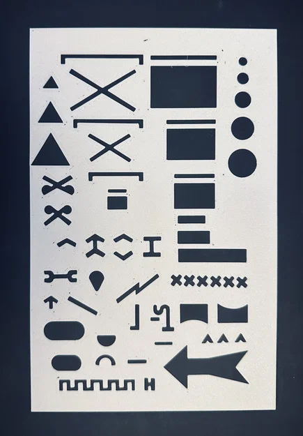 Tấm Khuôn Vẽ Ký Hiệu Quân Sự (Military Drawing Sheet) - Image 4