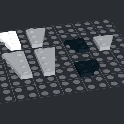 Bộ mô hình gạch LEGO Wedge Plate in 3D chi tiết