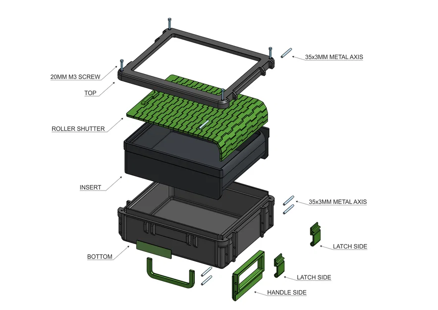 SBox cho MK2/3/4 – Hộp cửa cuốn (Roller shutter box) - Image 5