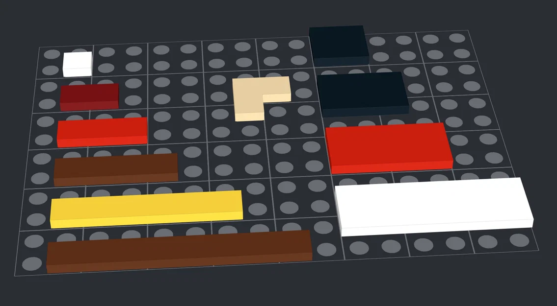 Bộ sưu tập 12 mảnh Tile LEGO 3D chuẩn in ấn - Image 2