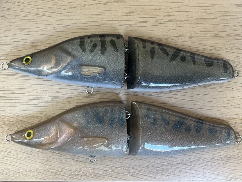 Mồi câu Zander (Walleye) Swimbait 2 mảnh - Image 3
