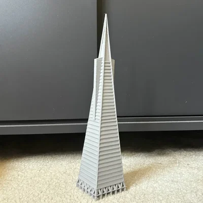 Mô hình 3D Transamerica Pyramid - Biểu tượng kiến trúc San Francisco