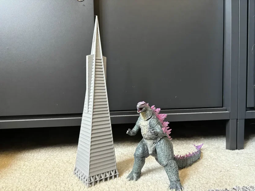 Mô hình 3D Transamerica Pyramid - Biểu tượng kiến trúc San Francisco - Image 2