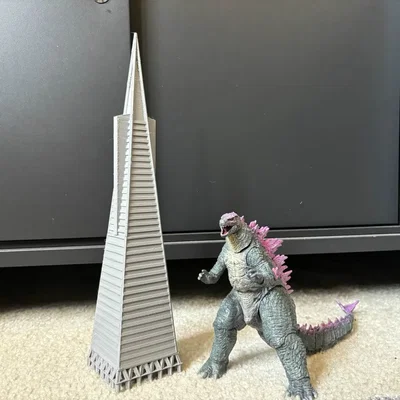 Mô hình 3D Transamerica Pyramid - Biểu tượng kiến trúc San Francisco