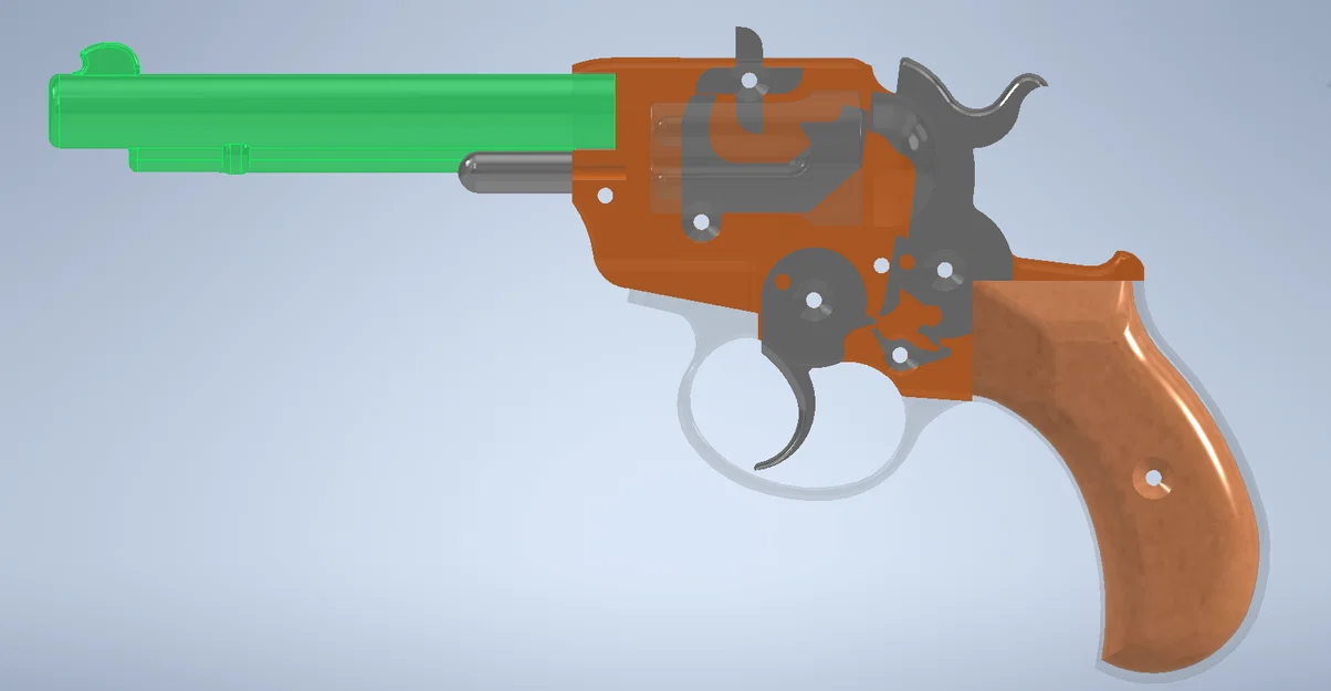 Colt 1877 Lightning bắn dây thun (rubber band gun) – cơ chế đơn giản - Image 5