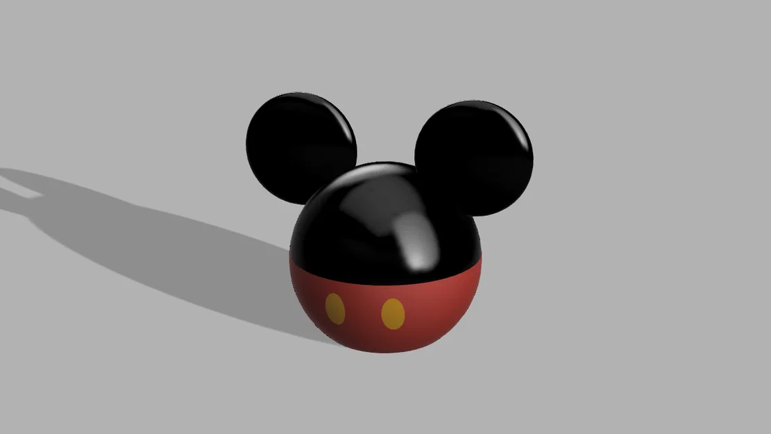 Mẫu in 3D hộp quà Mickey Mouse dễ thương - Image 1