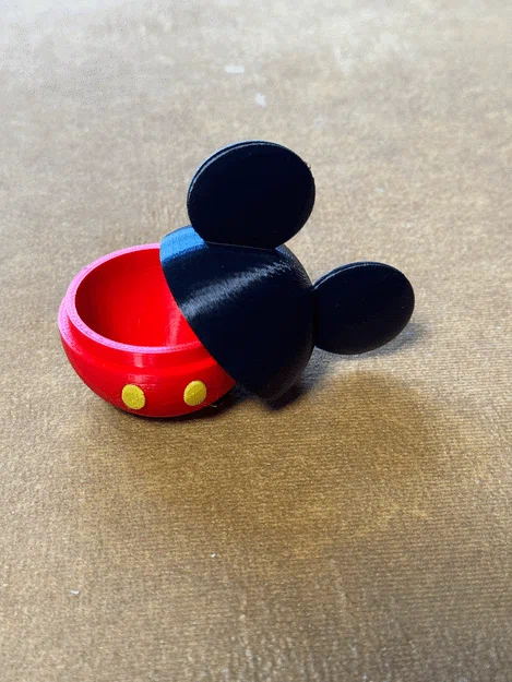 Mẫu in 3D hộp quà Mickey Mouse dễ thương - Image 3