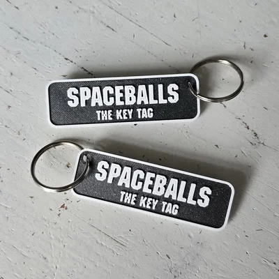 Móc khóa in 3D Spaceballs - Thiết kế 2 mặt độc đáo