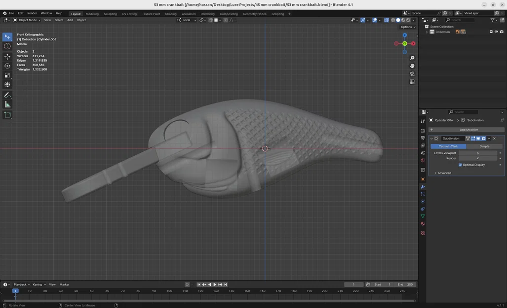 Deep Diving Mini Crankbait – Mồi Crankbait mini lặn sâu - Image 4