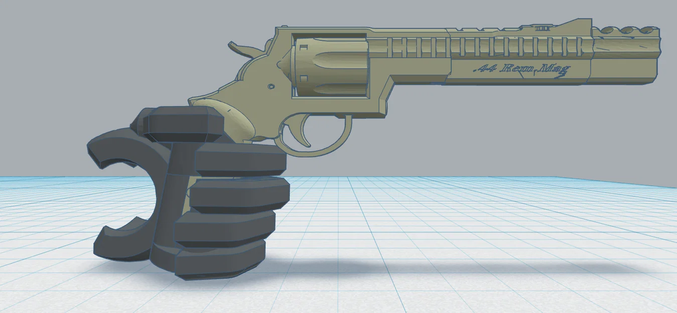 Mô hình súng Revolver 2 cho nhân vật Dummy 13 - Phụ kiện in 3D độc đáo - Image 1