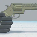 Mô hình súng Revolver 2 cho nhân vật Dummy 13 - Phụ kiện in 3D độc đáo - Thumbnail 1