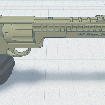 Mô hình súng Revolver 2 cho nhân vật Dummy 13 - Phụ kiện in 3D độc đáo