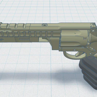 Mô hình súng Revolver 2 cho nhân vật Dummy 13 - Phụ kiện in 3D độc đáo