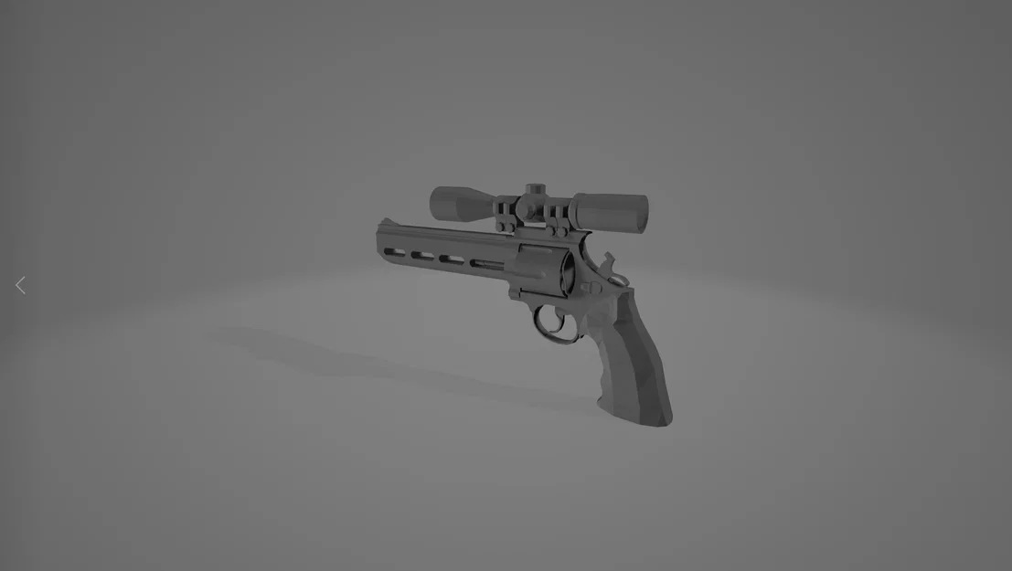 Mô hình súng Kellogg's Pistol kèm ống ngắm (Fallout 4) - In 3D cực chất - Image 1