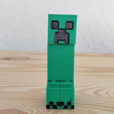 Articulated Creeper (Minecraft) - Mẫu in 3D print-in-place