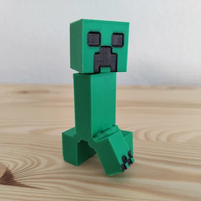 Articulated Creeper (Minecraft) - Mẫu in 3D print-in-place
