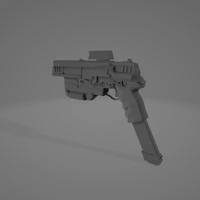 Mô hình súng 10mm Pistol từ game Fallout 4 để in 3D cực chất