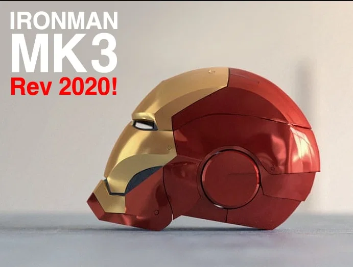 Mô hình mặt nạ Iron Man MK3 kích thước thật - Tự in 3D cực chất - Image 1