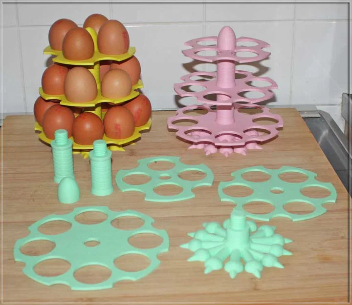 Giá Đỡ Trứng 3D (Egg Stand) Tiện Lợi, Gọn Gàng Cho Căn Bếp - Image 3