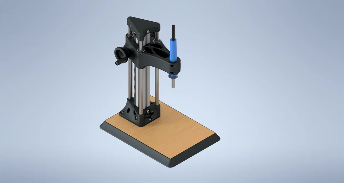 Bộ ép threaded insert (heat set insert press) dạng rack & pinion - Image 1