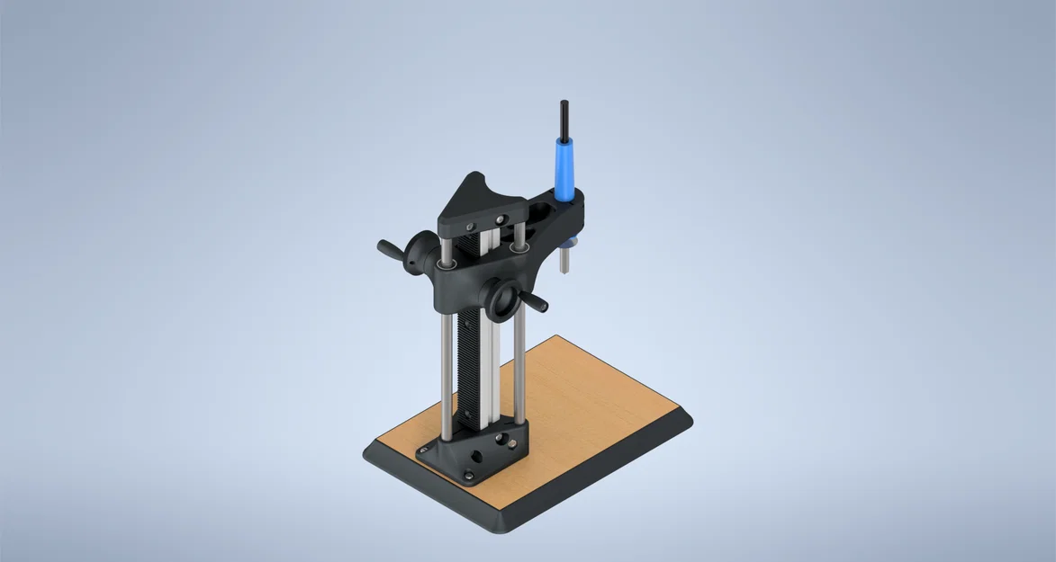 Bộ ép threaded insert (heat set insert press) dạng rack & pinion - Image 2