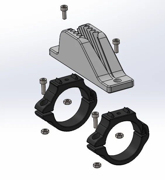 Kẹp Dây (Rope Clamp) cho Ống Ø34 mm - Image 2