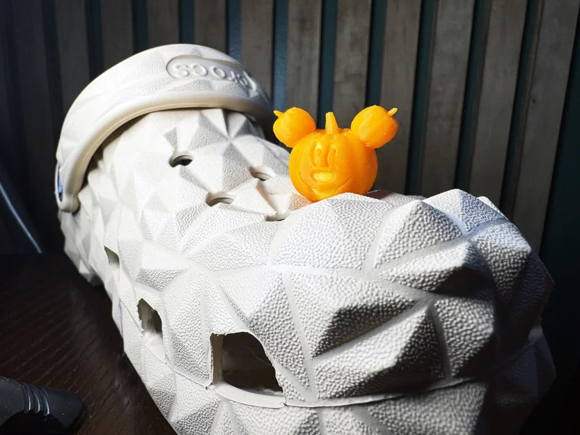 Charm Crocs Mickey Mouse Jack O Lantern (4 mặt ma quái) - Image 3