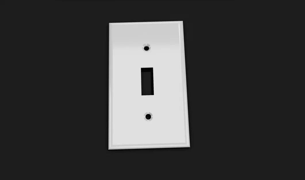 Mặt che công tắc đèn kiểu truyền thống (BLANK) - Traditional Light Switch Plate BLANK - Image 1