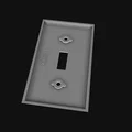 Mặt che công tắc đèn kiểu truyền thống (BLANK) - Traditional Light Switch Plate BLANK - Thumbnail 2