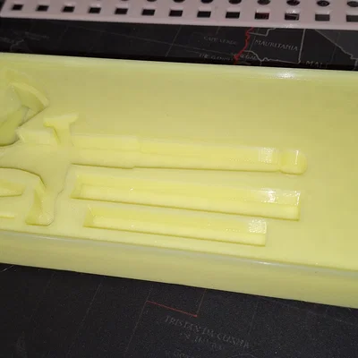 Khay Gridfinity đựng Airbrush (Gridfinity Airbrush Storage Tray)