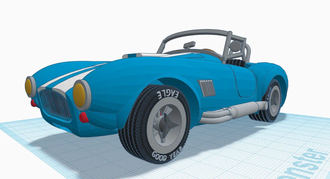 Mô hình in 3D xe cổ điển Shelby Cobra 427 đời 1965 - Image 2