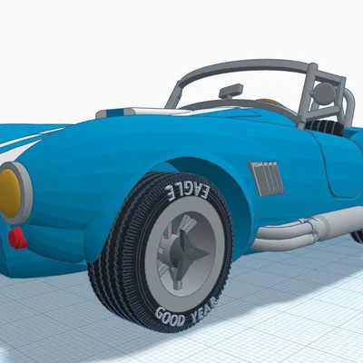 Mô hình in 3D xe cổ điển Shelby Cobra 427 đời 1965