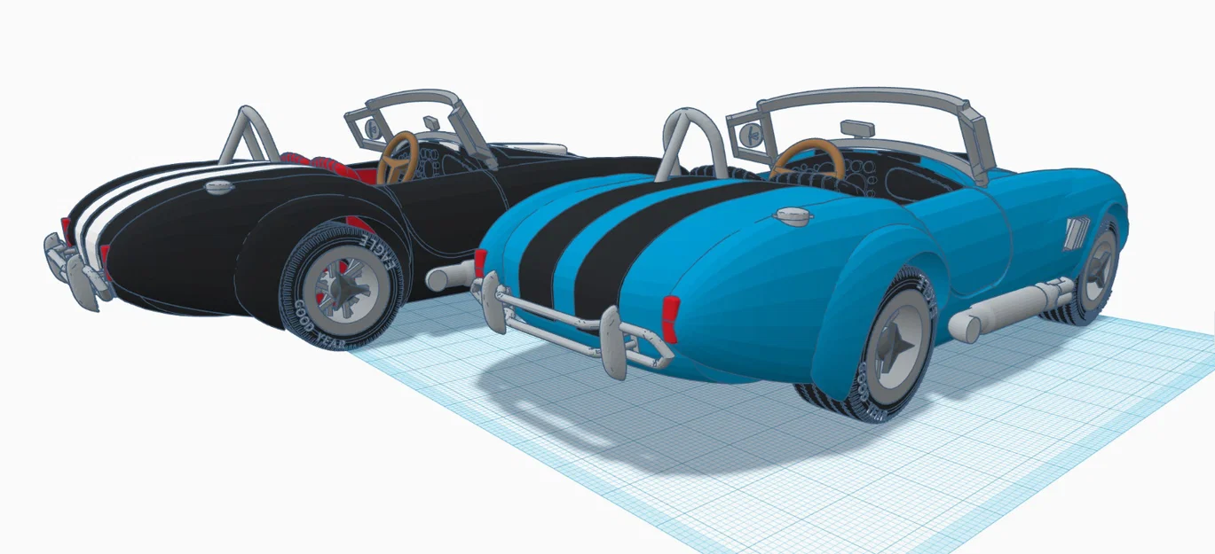 Mô hình in 3D xe cổ điển Shelby Cobra 427 đời 1965 - Image 6