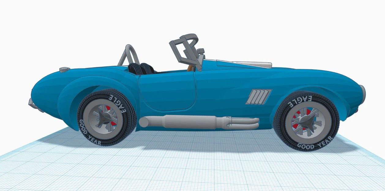 Mô hình in 3D xe cổ điển Shelby Cobra 427 đời 1965 - Image 9