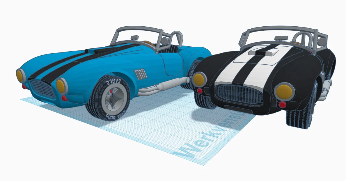 Mô hình in 3D xe cổ điển Shelby Cobra 427 đời 1965 - Image 12