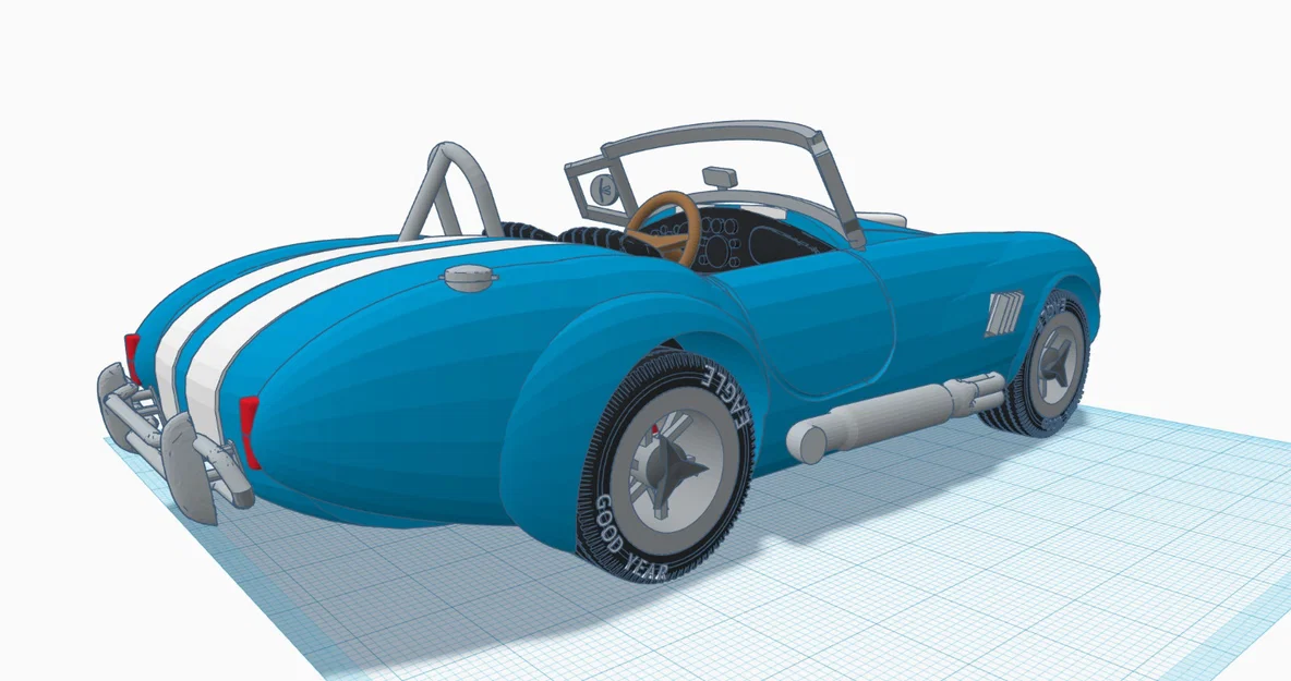 Mô hình in 3D xe cổ điển Shelby Cobra 427 đời 1965 - Image 14